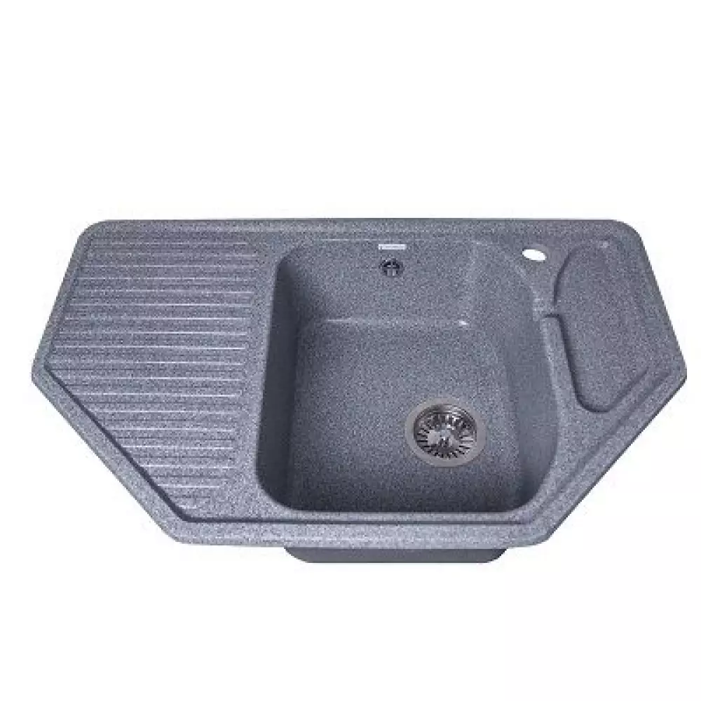 Мойка GranAlliance G-62 тем.серая матовая