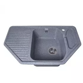 Мойка GranAlliance G-62 тем.серая матовая