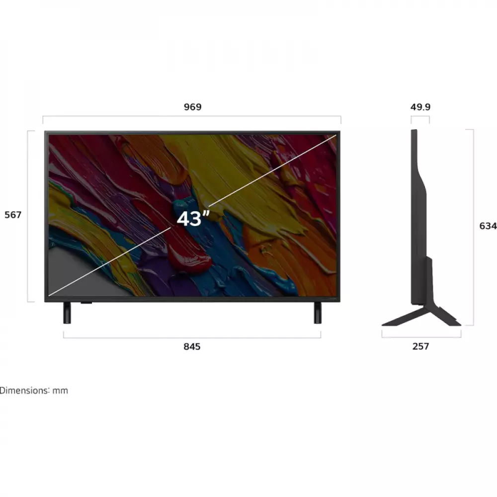 Телевизор LG 43QNED82A6B.ARUG