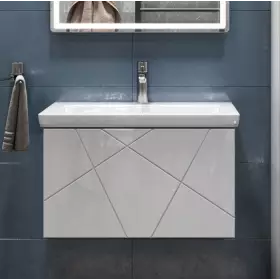 Тумба Vigo Geometry 60 белая под умывальник Como 60