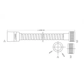 Душевой шланг Lemark LE8028S 1,2м