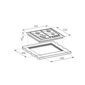 Газовая варочная панель Gorenje GT641AKB