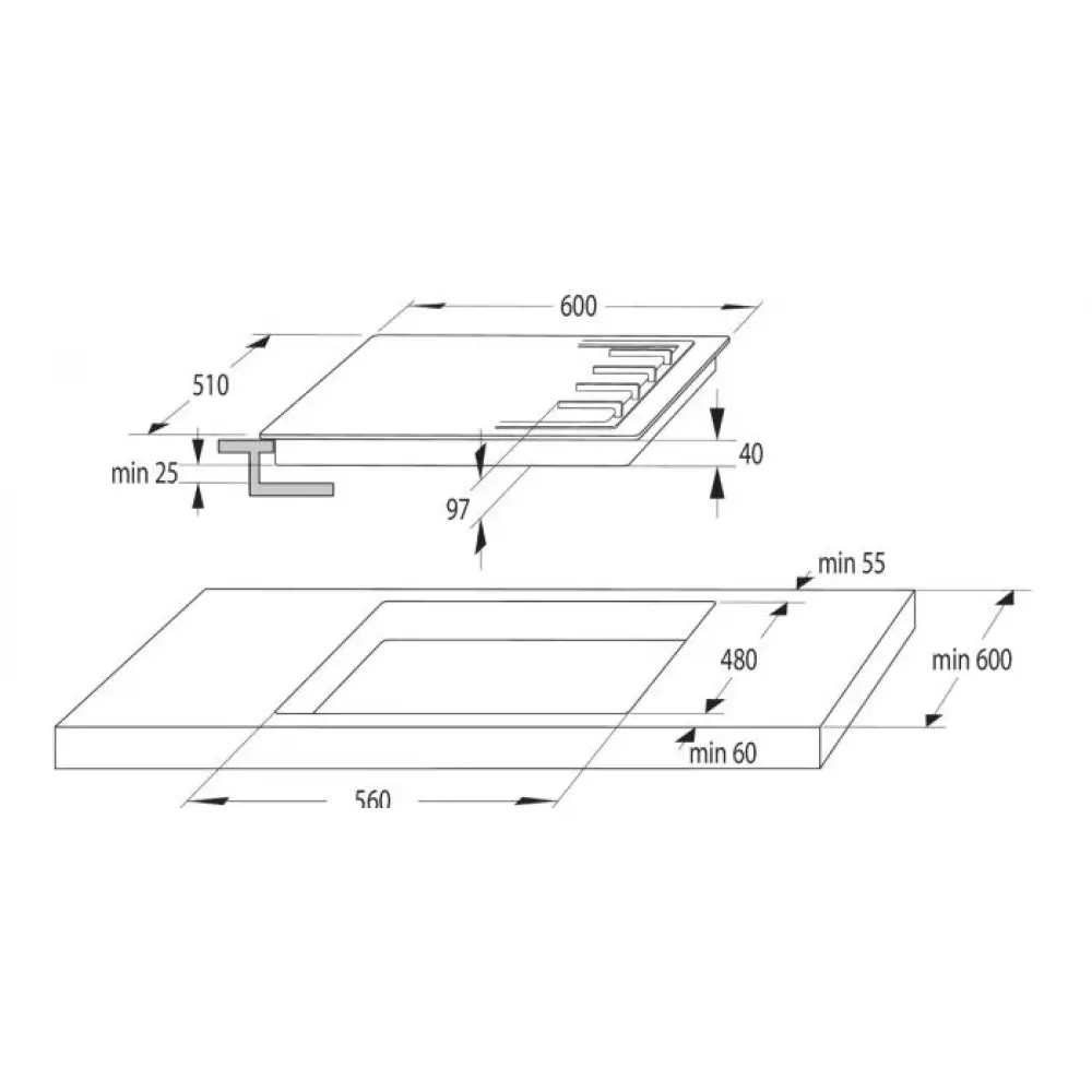 Газовая варочная панель Gorenje GT641AKB