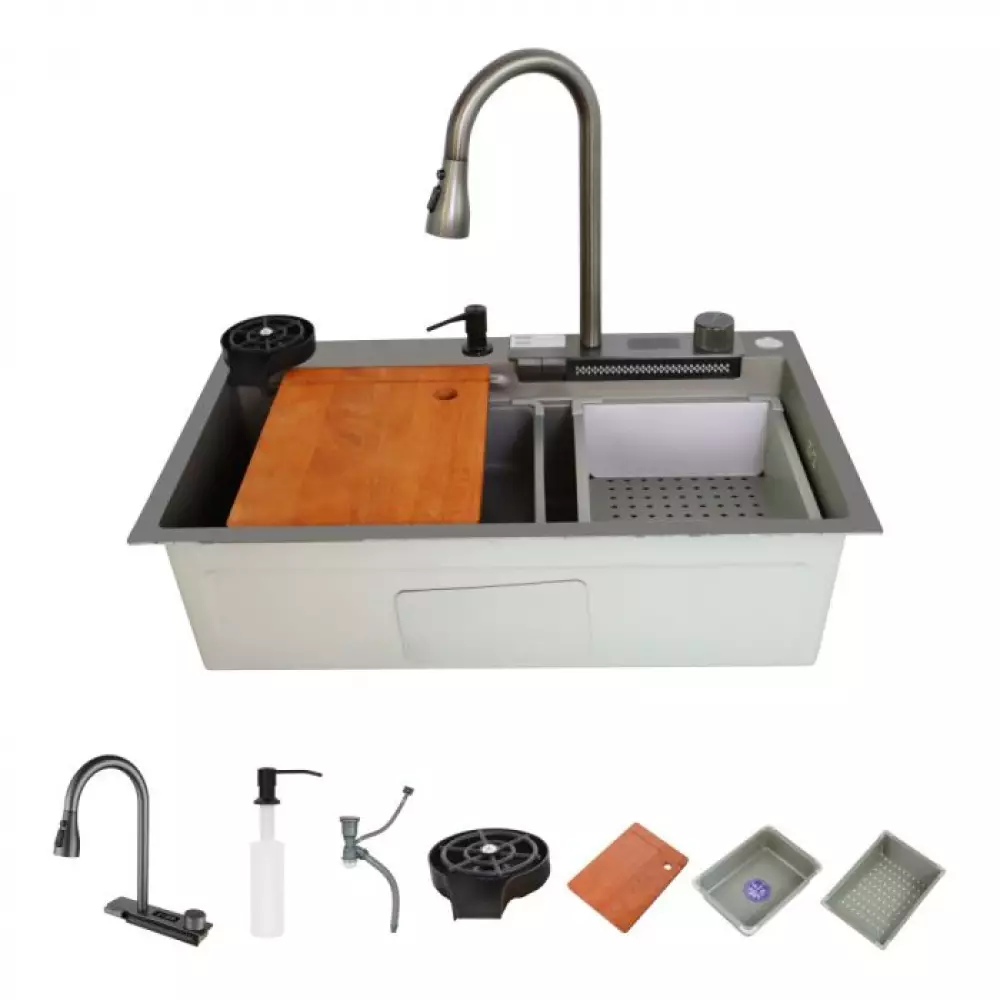 Мойка Dikalan KN754605 SUS-304, 750*460*220, матовый