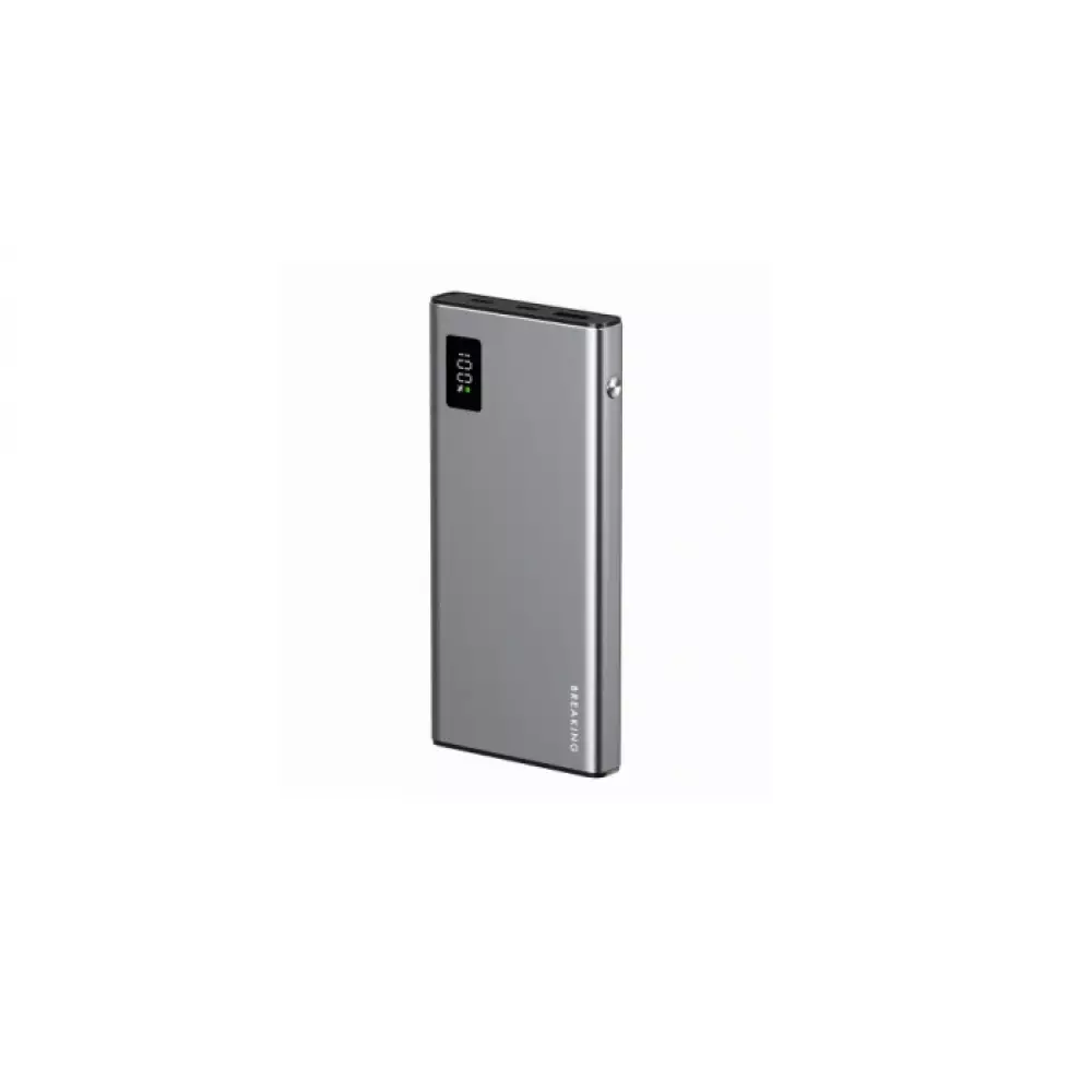 Внешний аккумулятор Breaking Metallica USB-A+2USB-C 10000 mAh,  22,5W, PD, QC 3.0, LED Графит 27198