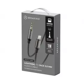 Кабель AUX Breaking Graphite, Lightning-AUX 1м (Черный) 24115