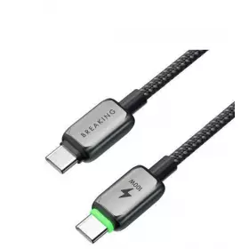 Кабель Breaking Deep 2USB 100W 5.0A, LED индикатор 1м (Черный) 21748