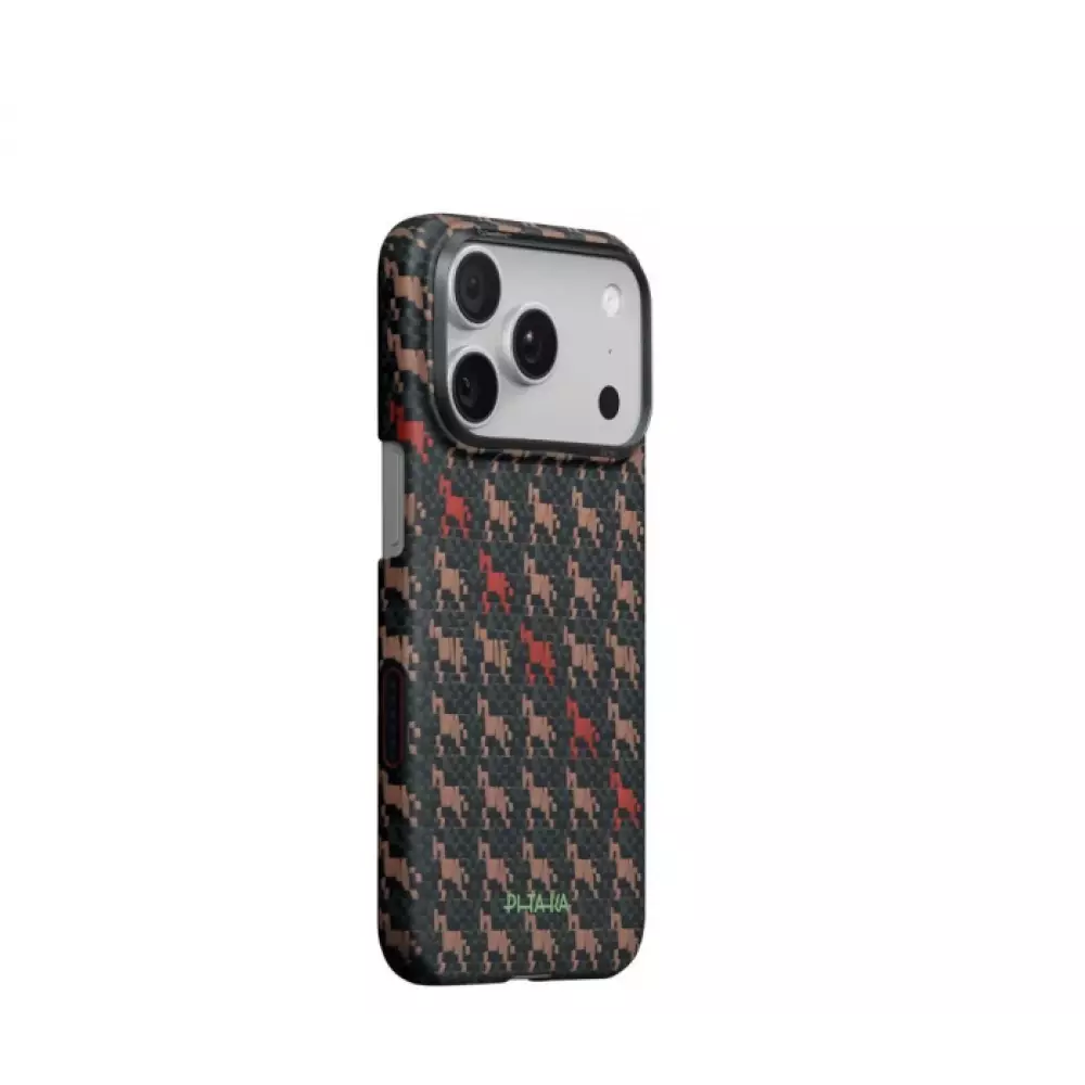 Чехол  Pitaka Happiness Rides iPhone 17 Pro Max коричневый