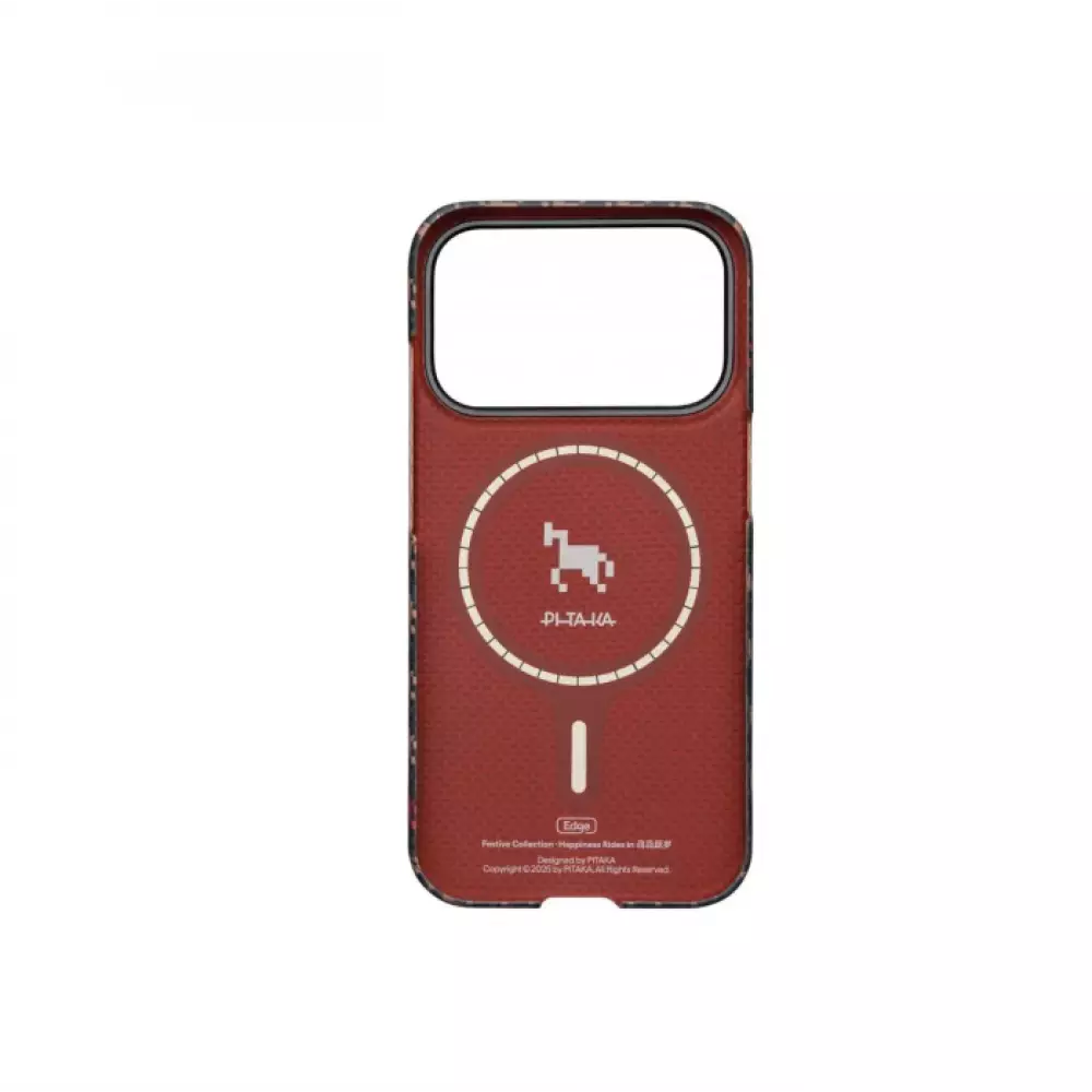 Чехол  Pitaka Happiness Rides iPhone 17 Pro коричневый