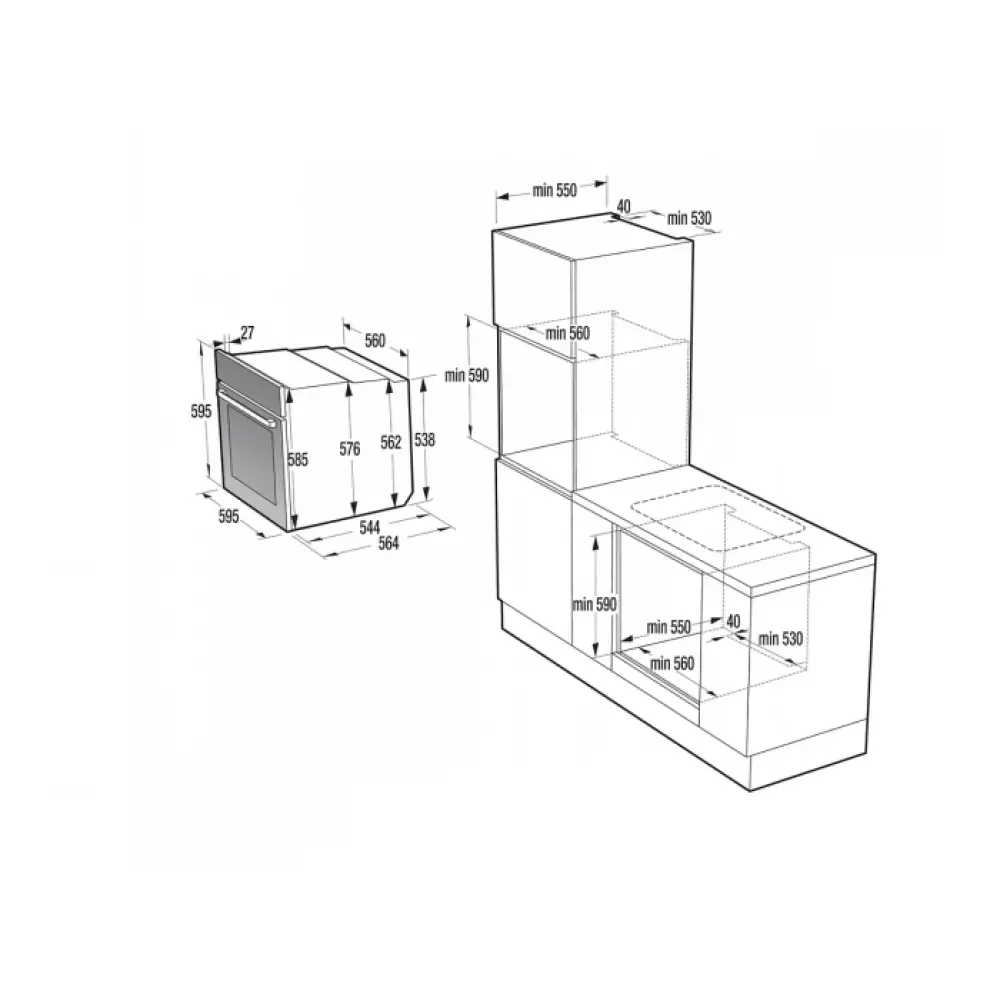 Духовой шкаф Gorenje BOS6747A05DG 