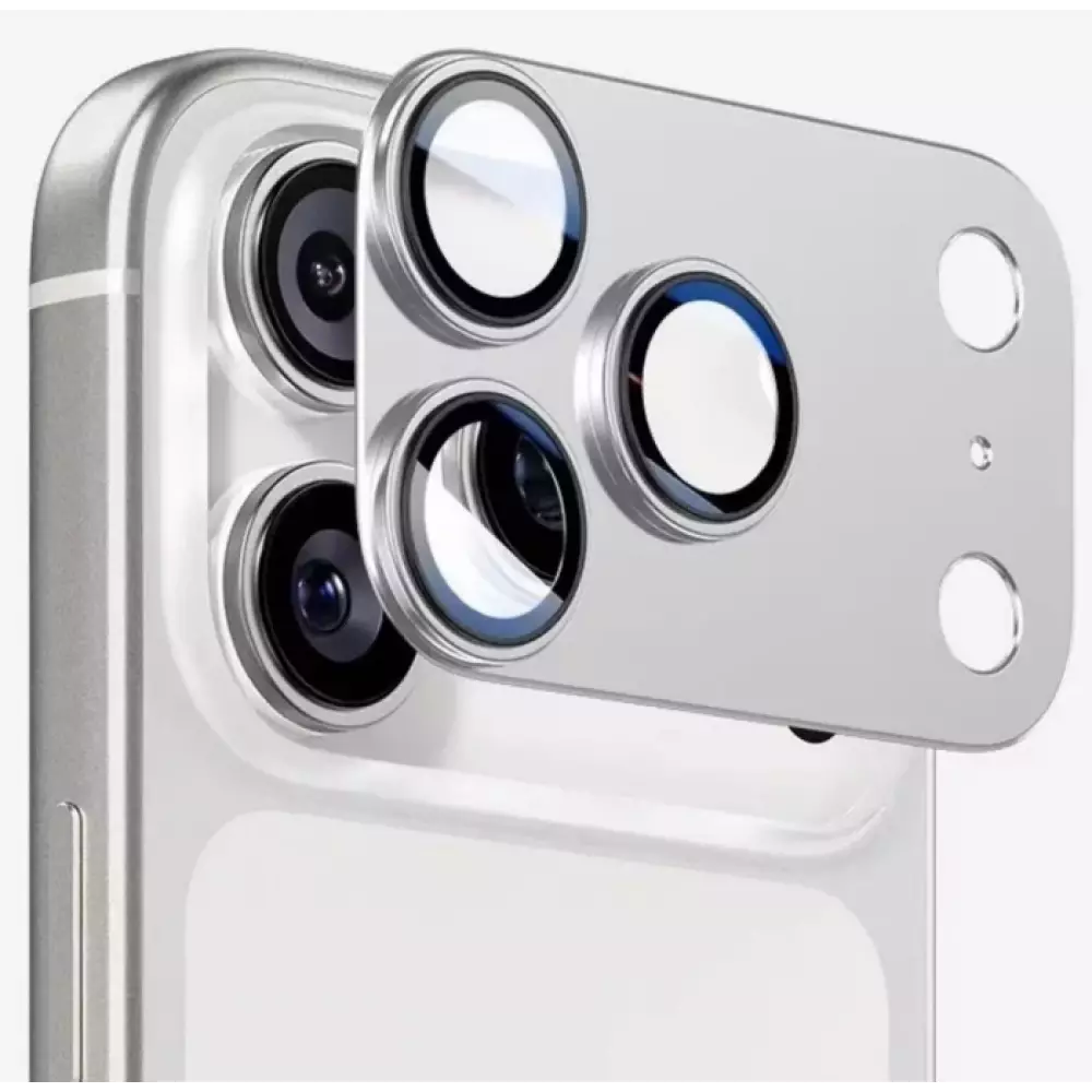 Защитная пластина на камеру Li Glass iPhone 18Pro Max серебристый