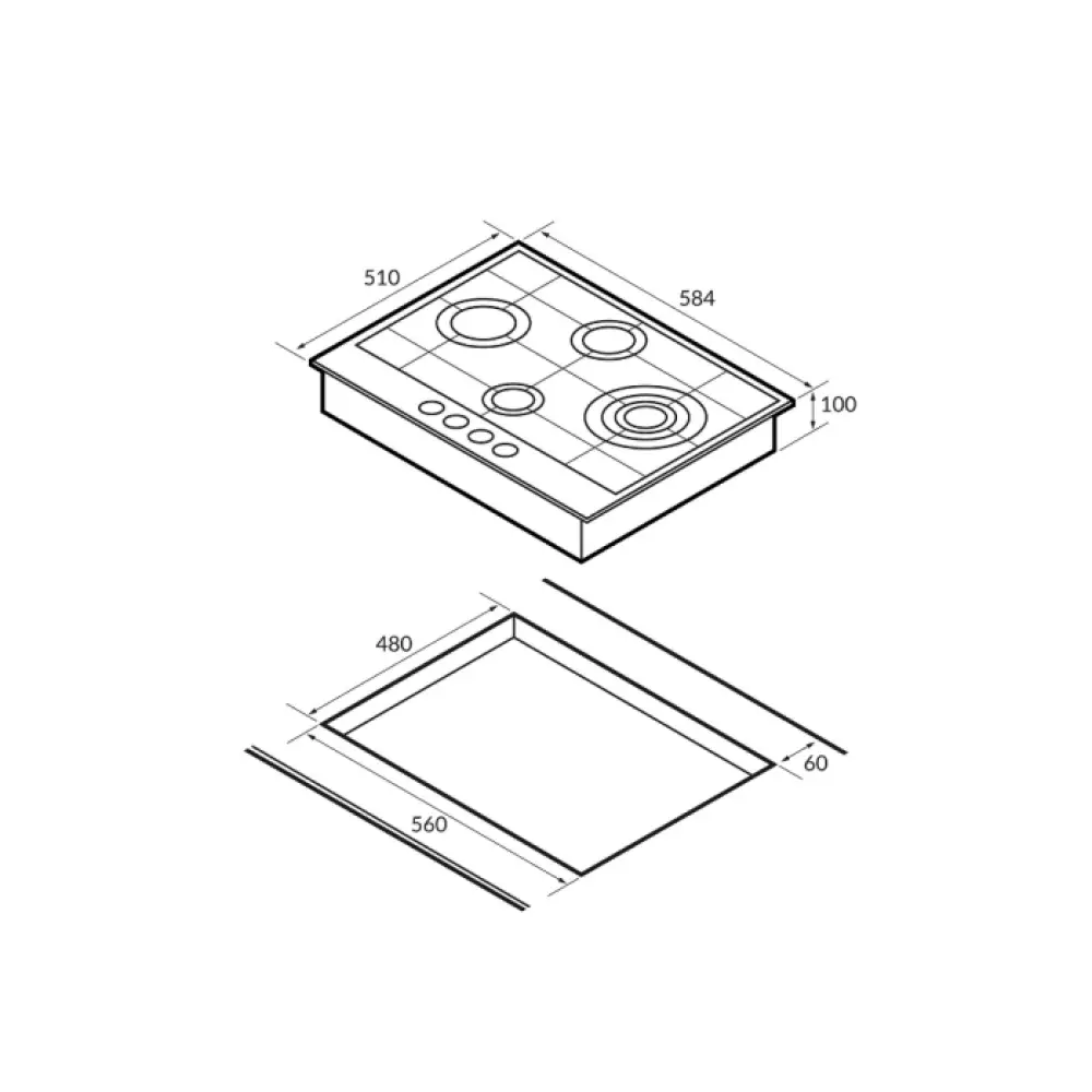 Варочная панель Hiberg VM 6145 RY